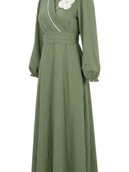 Robe kaki profil - Orkidia Fashion Nador