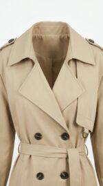 Trench beige femme ceinture poches boutons Orkidia Fashion Nador